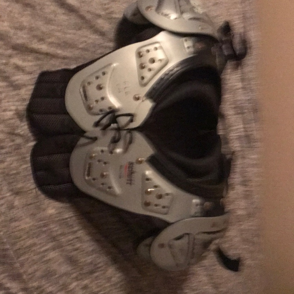 Football helmet and pads
